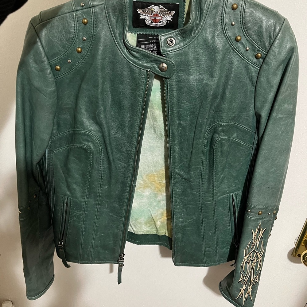 Green Leather Jacket